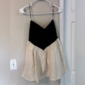 Cotton On Romee Tube Mini Dress in Black/Buttermilk | NWT | Size 6